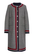 Thom Browne Striped Wool Tweed Cardigan Overcoat