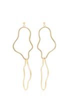 Holly Ryan 18k Gold Double Elongated Squiggle Earrings