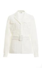 Victoria Victoria Beckham Safari Belted Cotton-blend Jacket