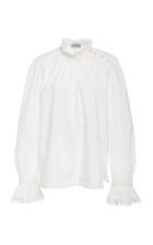 Lee Mathews Marnee Poplin Lace Top