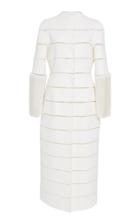 J. Mendel Double Face Cashmere Coat With Pearl Mink Cuffs