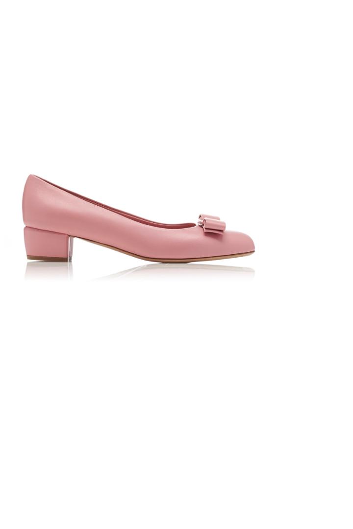 Salvatore Ferragamo Vara Leather Bow Pumps