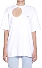 Moda Operandi Off-white C/o Virgil Abloh Meteor Tomboy Open-hole Jersey Tee-shirt Si