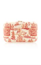 Silvia Furmanovich Marquetry Chinese Temple Clutch