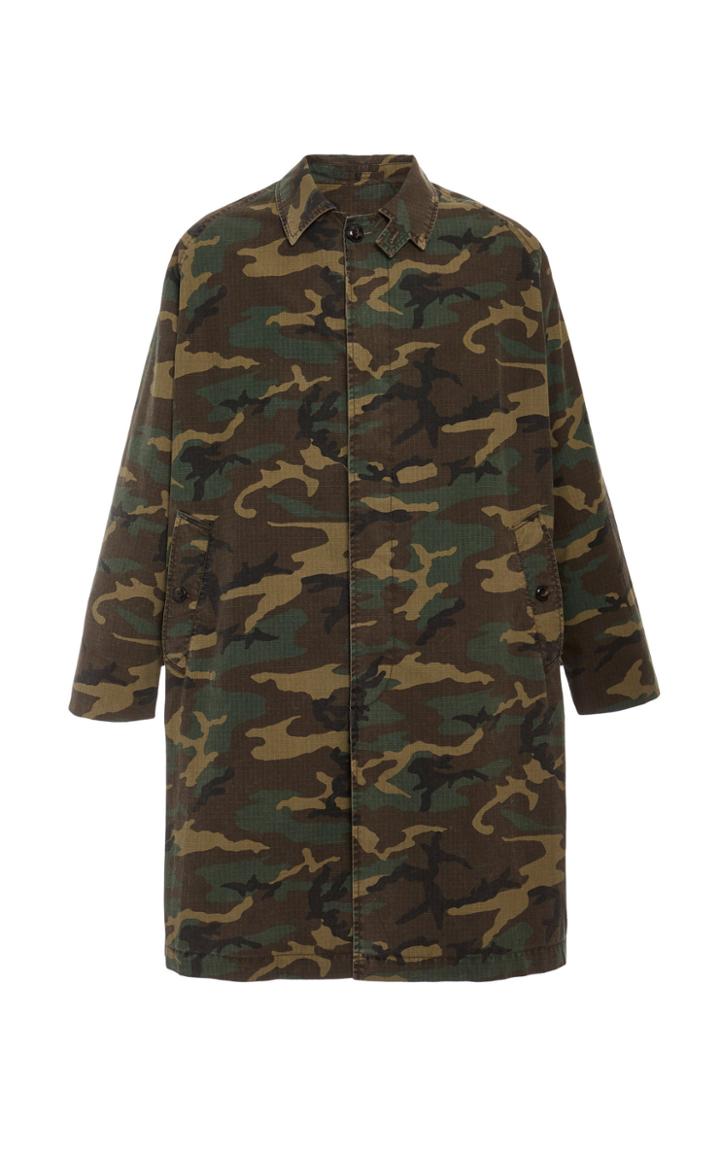 Fortela Camouflage-print Cotton-twill Jacket Size: S
