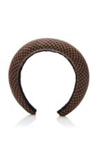 Racil Simple Gingham Virgin Wool Headband