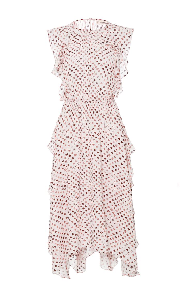 Ulla Johnson Dorothea Printed Ruffle Dress