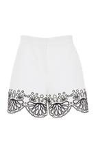 Emilio Pucci Eyelet High Waisted Shorts