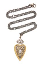 Moda Operandi Arman Sarkisyan 22k Gold And Diamond Heart Necklace