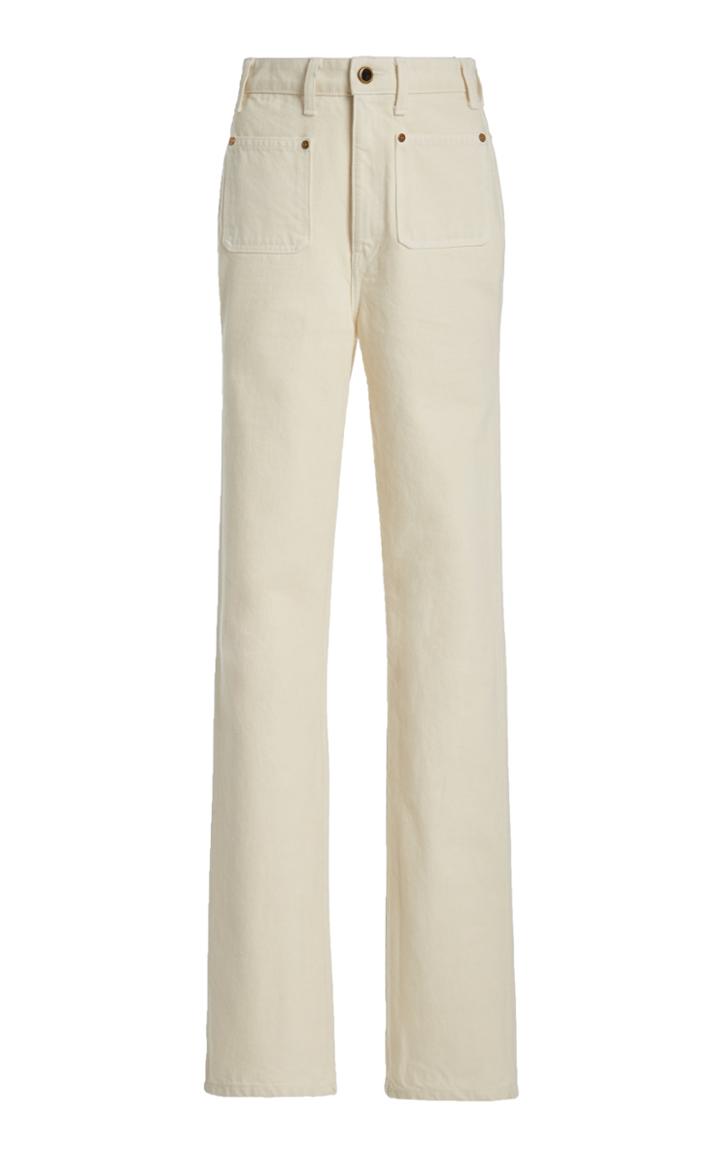 Moda Operandi Khaite Isabella Rigid High-rise Straight-leg Jeans