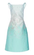 Pamella Roland Beaded Jacquard-knit Ombre Lurex Dress