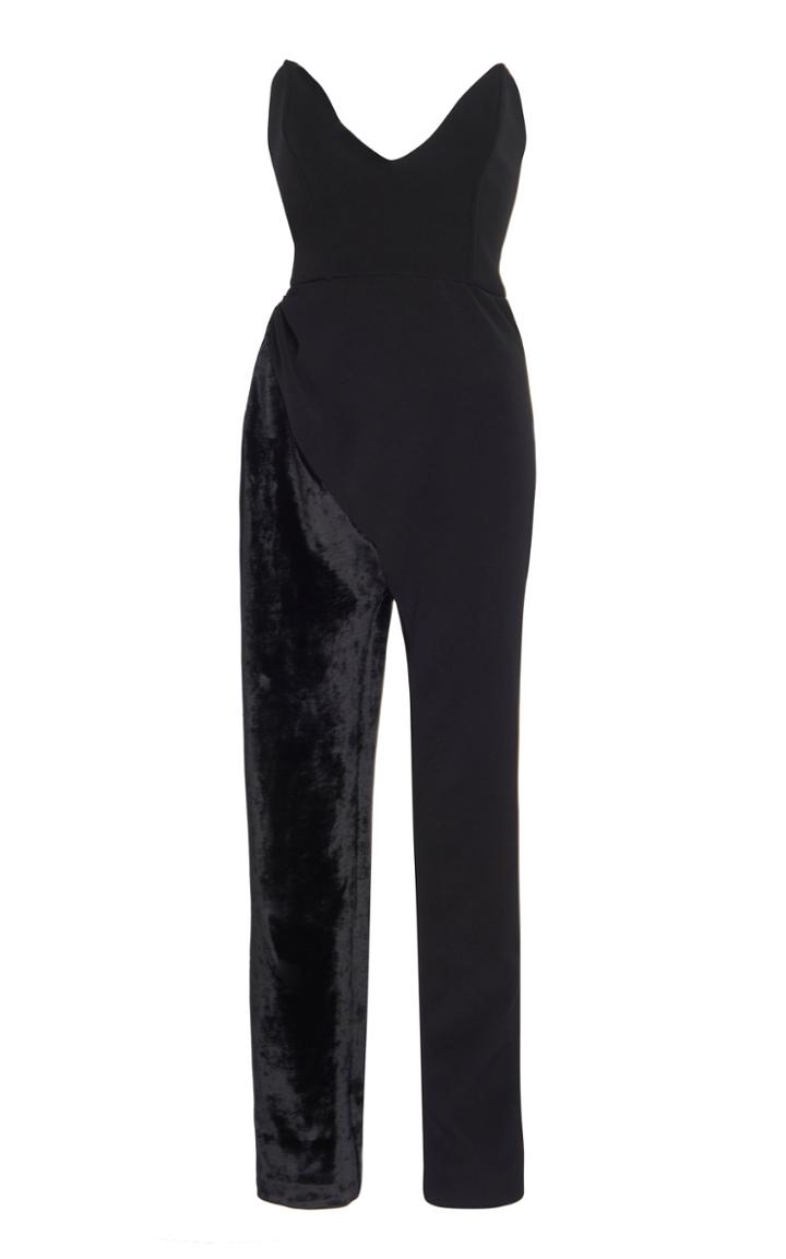 Moda Operandi Monot Stretch Crepe Strapless Jumpsuit