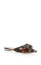 Rochas Brocade Silk Flat Mule