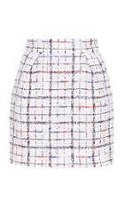 Alexandre Vauthier Plaid Crepe Mini Skirt