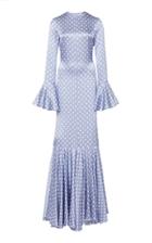 Caroline Constas Allonia Silk Long Sleeve Polka Gown