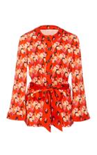 Temperley London Dragonfly Crepe Tie-front Jacket