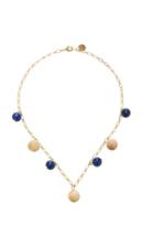 Sophie Monet The Luna Gold-plated Lapis And Pine Necklace