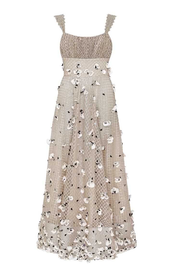 Razan Alazzouni Sequin Embellished Tulle Swing Dress