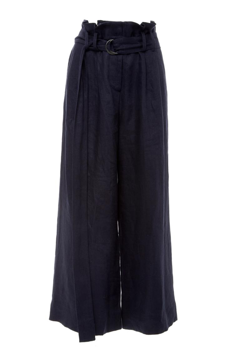 Lee Mathews Peyton Linen Wide Leg Pant
