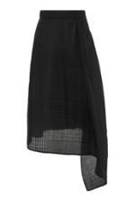 Moda Operandi Co Handkerchief-hem Crinkled Voile Midi Skirt Size: Xs