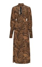 De La Vali Jane Dizzy Print Long Dress