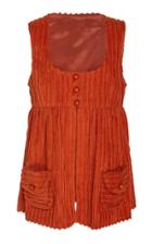 Anna Sui Cozy Cords Split-front Pinafore
