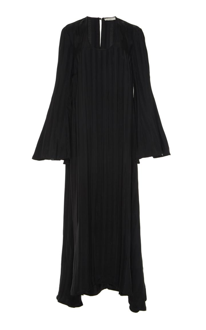 Marei 1998 Petunia Long Sleeve Pleated Dress