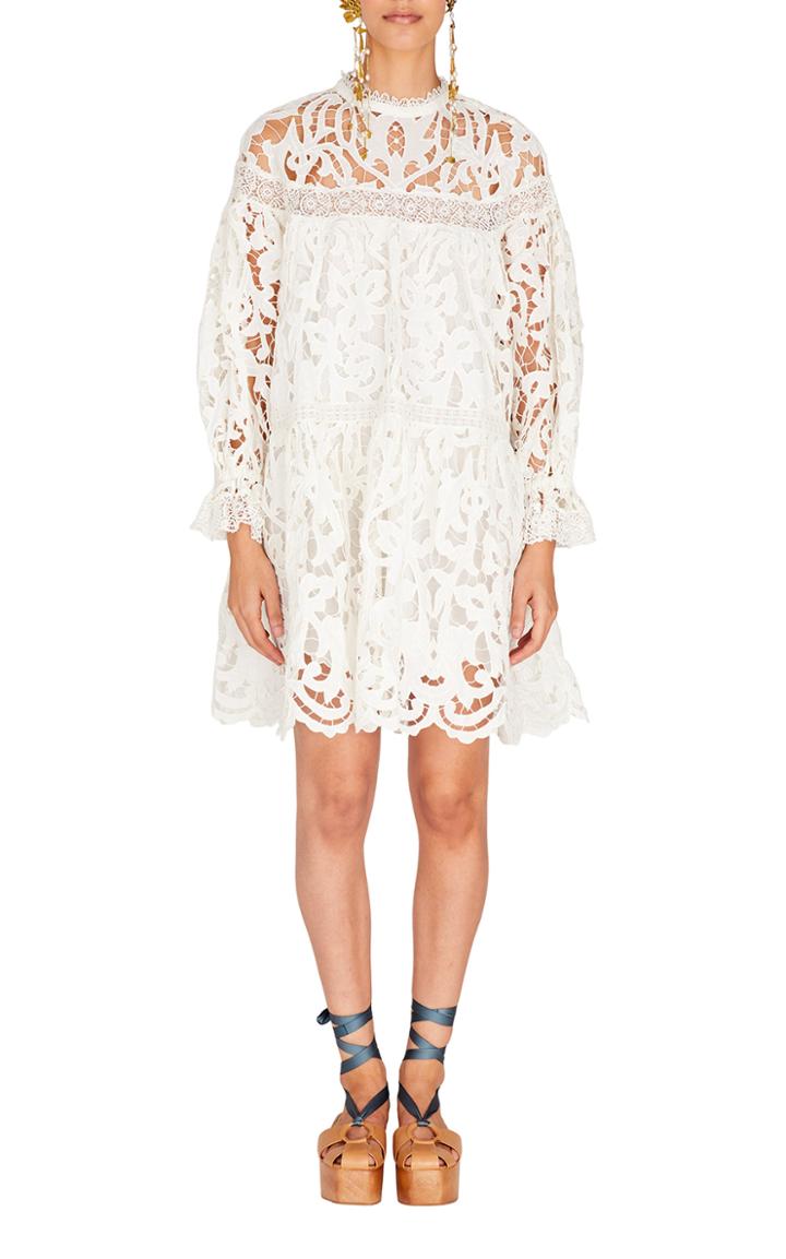 Moda Operandi Ulla Johnson Albertine Guipure Lace Mini Dress
