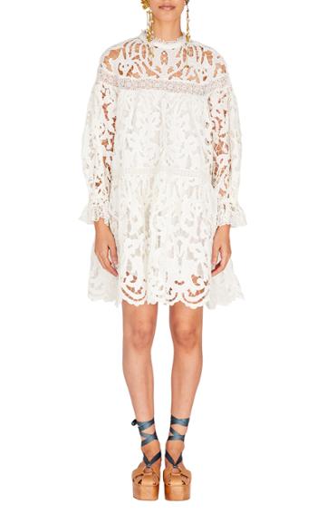 Moda Operandi Ulla Johnson Albertine Guipure Lace Mini Dress