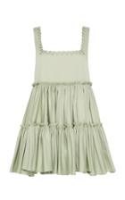 Moda Operandi Aje Hushed Braid-detailed Cotton Mini Dress