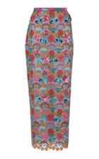 Delpozo Guipure Midi Skirt