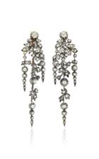 Moda Operandi Stephen Russell One Of A Kind 18k Gold Silver & Diamond Floral Brooch