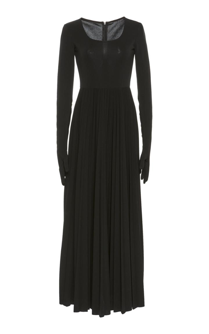 A.w.a.k.e. Scoop Neck Pleated Dress