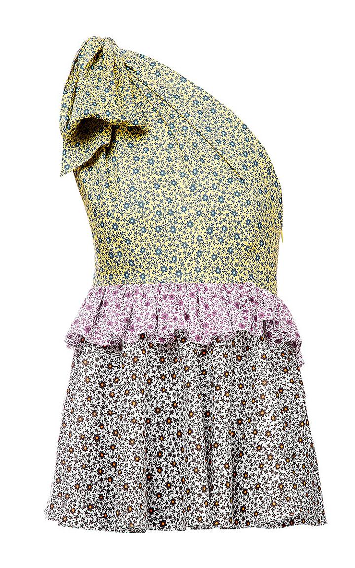 Anna October Floral One Shoulder Top