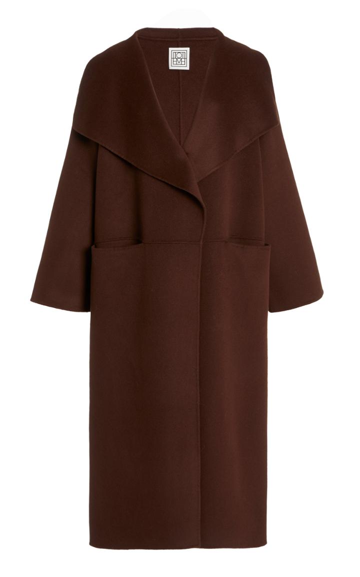 Toteme Annecy Oversized Wool And Cashmere Coat