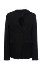 Moda Operandi Jil Sander Mercury Cutout Wool-blend Jacket Size: 34