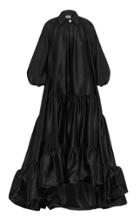 Aje Mimosa Tiered Ruffle Shirt Gown
