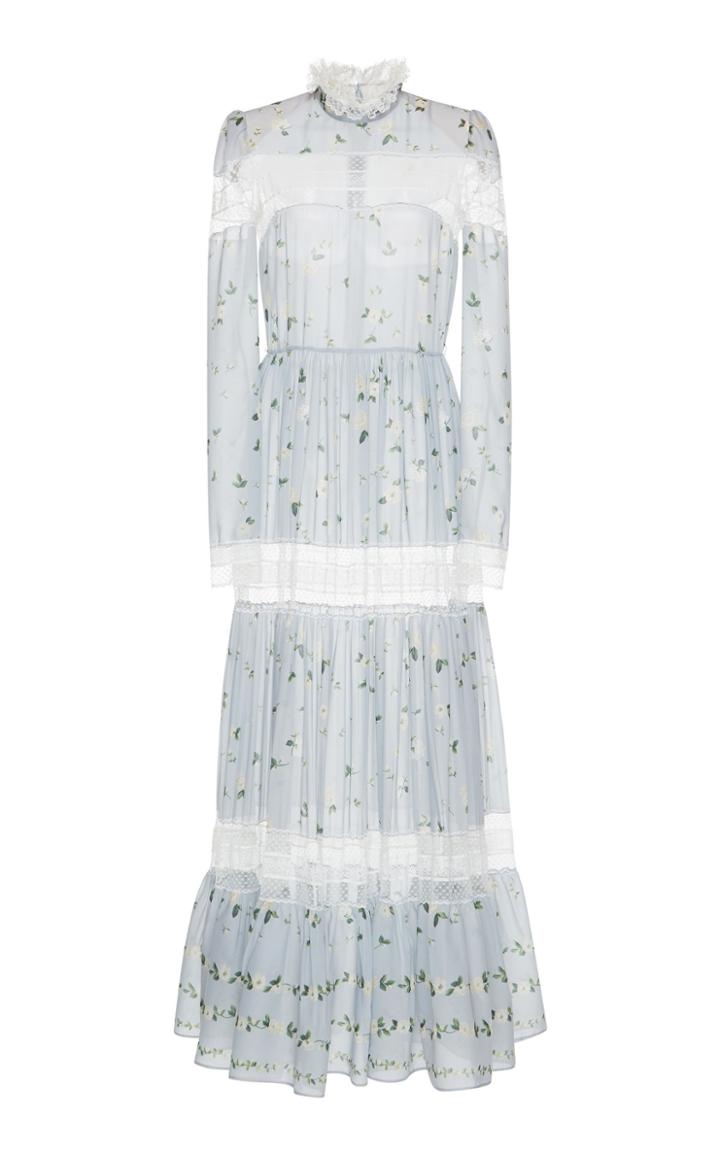 Philosophy Di Lorenzo Serafini Chiffon Printed Dress