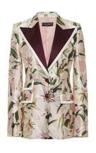 Dolce & Gabbana Floral-print Silk-blend Satin Blazer