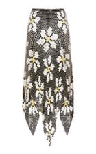 Moda Operandi Paco Rabanne Daisy-motif Chainmail Midi Skirt Size: 36