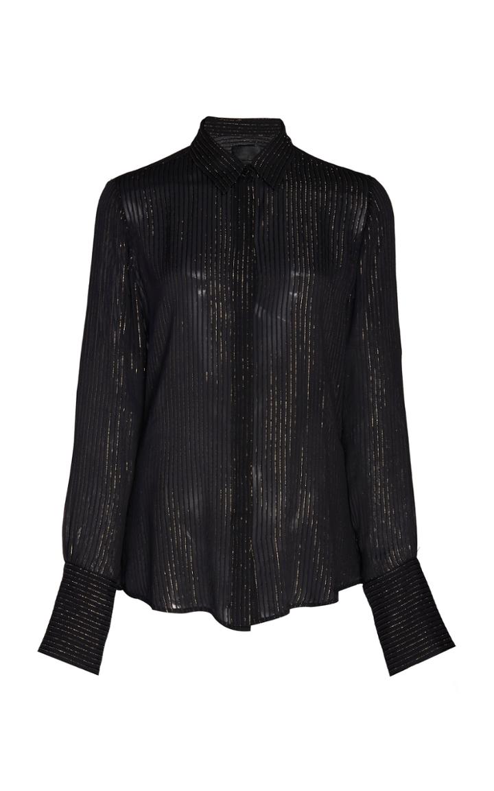Nili Lotan Lleida Silk-blend Shirt
