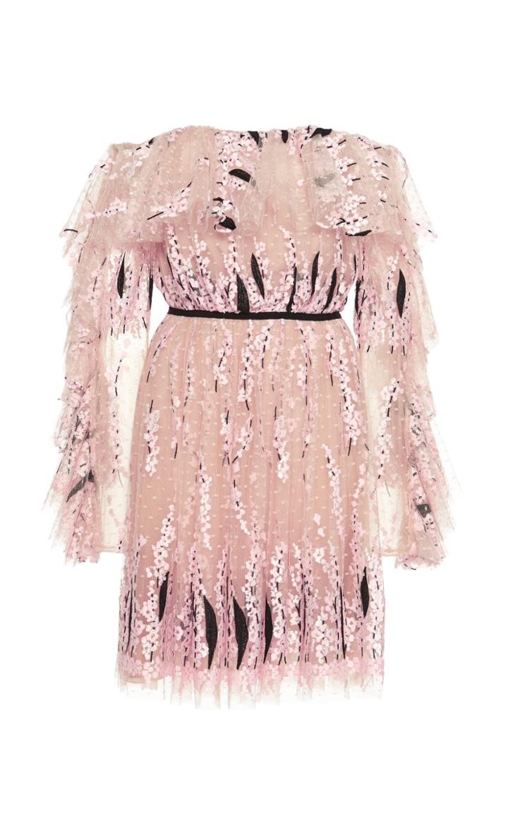 Giambattista Valli Off-the-shoulder Embellished Tulle Dress
