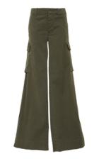 Nili Lotan Harrow Stretch-cotton Twill Wide-leg Pants