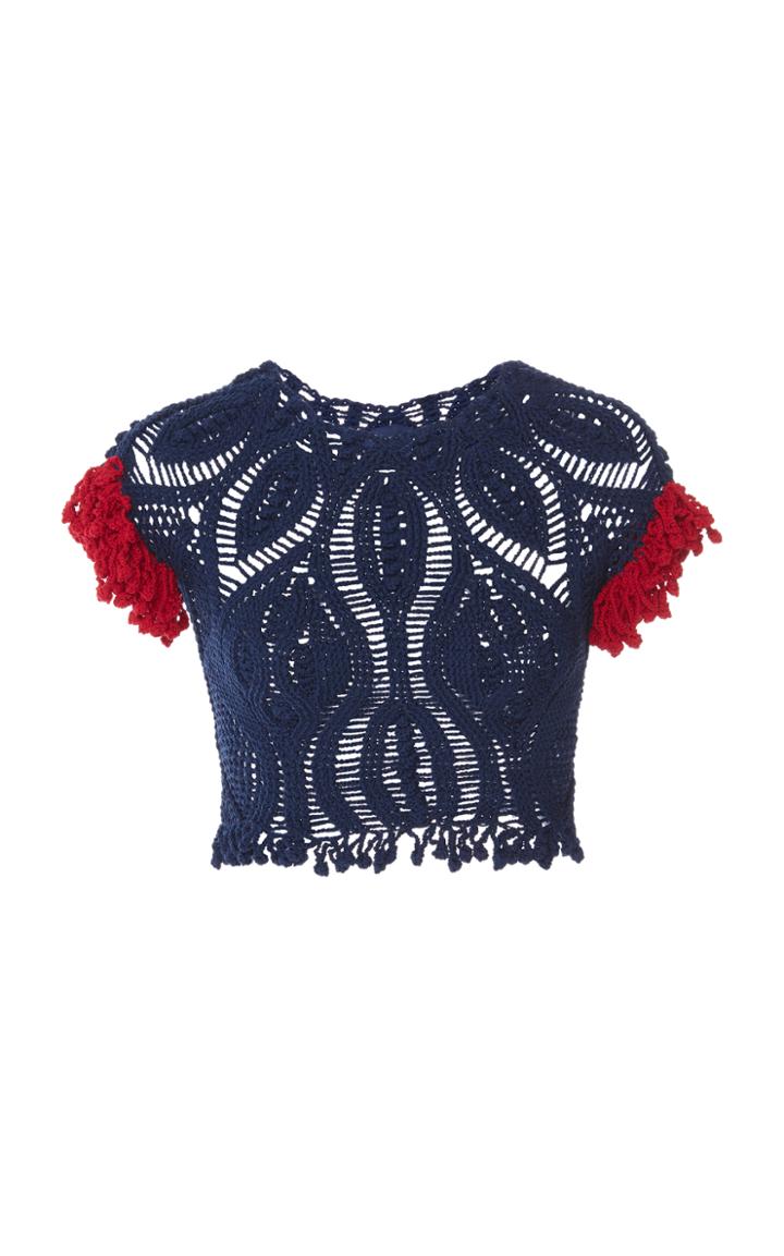 Helen Rdel Advento Crochet Cropped Top