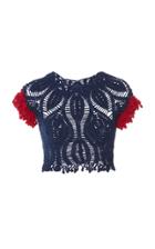 Helen Rdel Advento Crochet Cropped Top