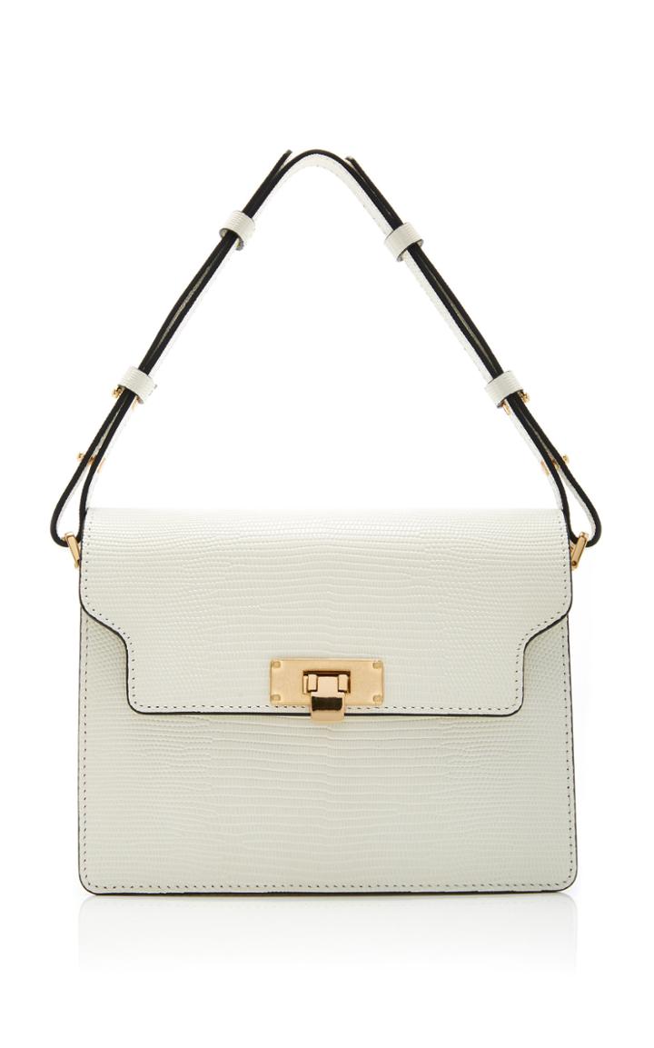 Moda Operandi Marge Sherwood Vintage Brick Lizard-effect Leather Crossbody