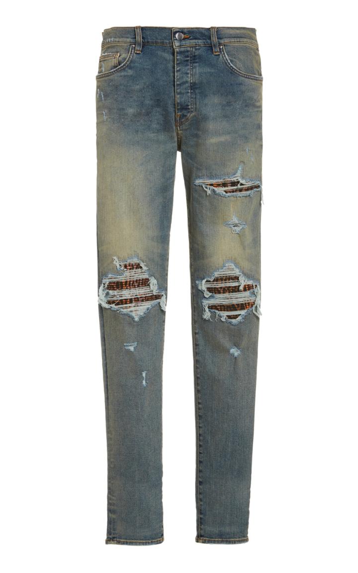 Amiri Mx1 Distressed Slim-leg Jeans
