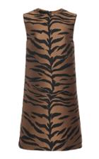 Carolina Herrera Tiger Jacquard Shift Dress