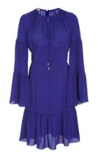 Michael Kors Collection Long Sleeve Silk Peasant Dress