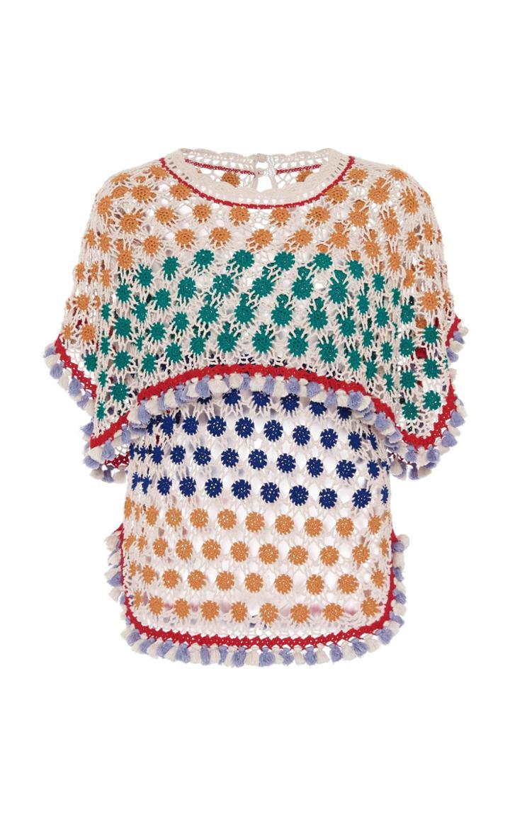 Isabel Marant Delma Crochet-knit Cotton Top